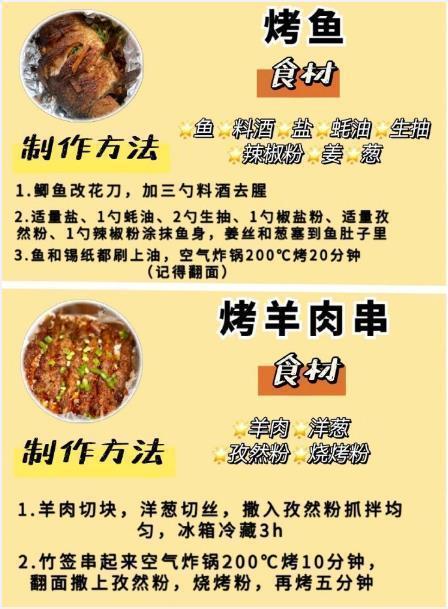 空气炸锅食谱大全