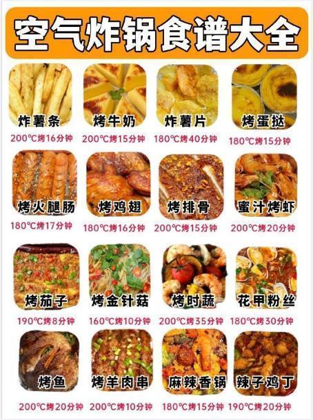 空气炸锅食谱大全