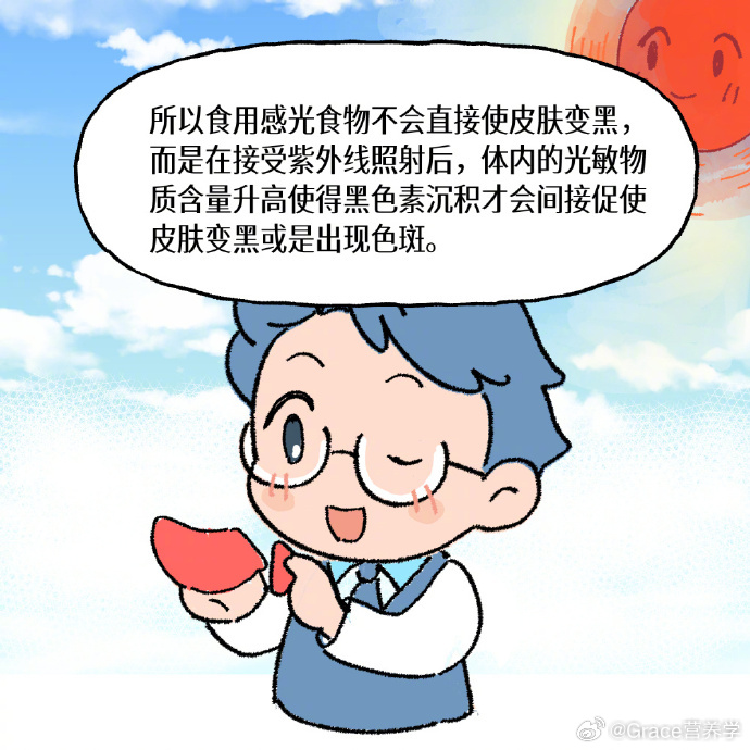 吃了感光食物真的会变黑吗?